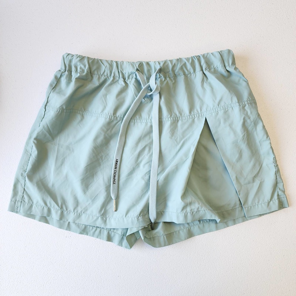 Armani Exchange Green Athletic Casual Recycled Shorts Size 2